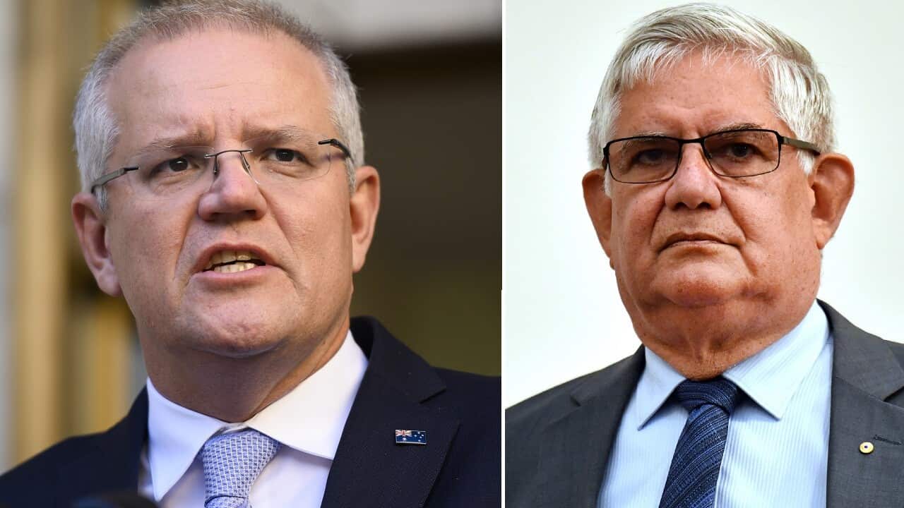 Prime Minister Scott Morrison and Ken Wyatt.