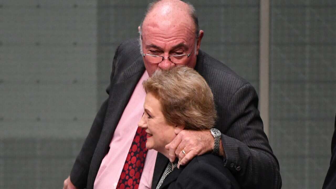 Liberal MP Warren Entsch with fellow Liberal Jane Prentice.