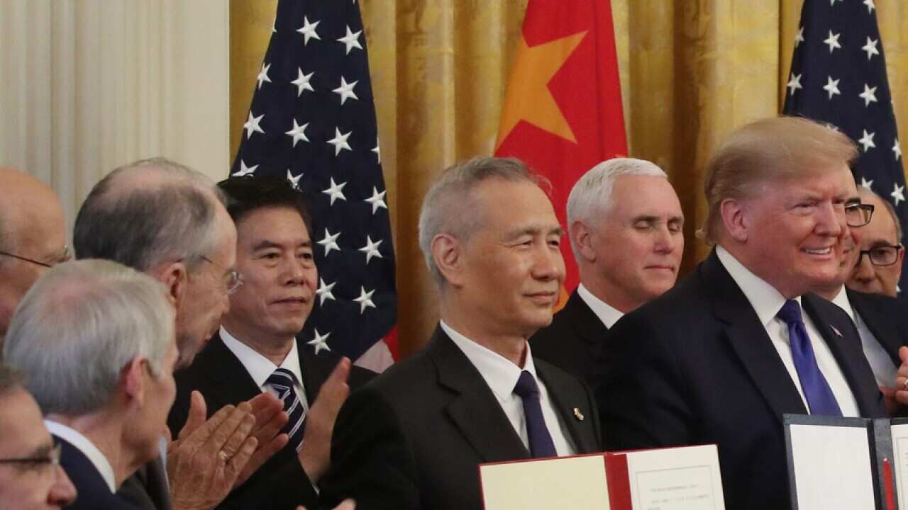 President Trump Participates In Signing Ceremony For Trade Deal With China