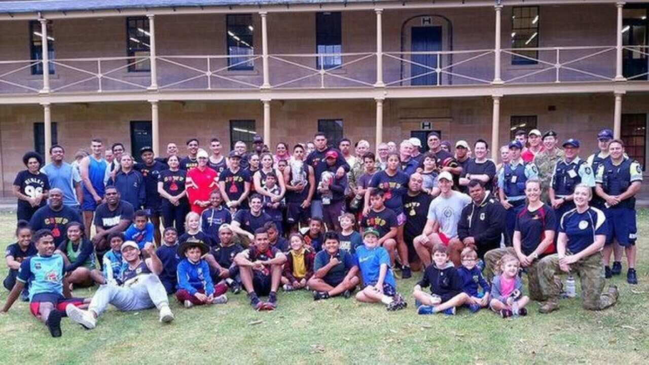 Tribal warriors at training