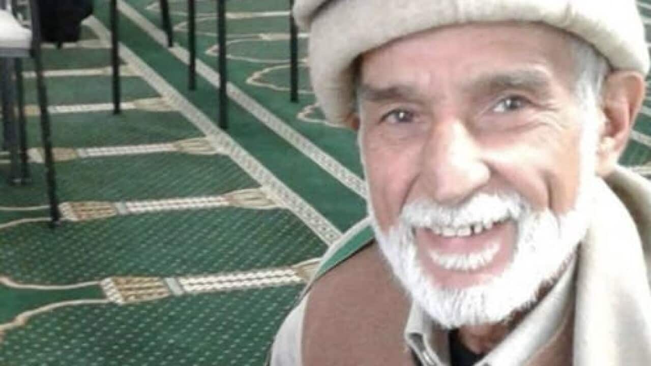 71-year-old grandfather Haji-Daoud Nabi, who was shot as he welcomed a stranger to his mosque.