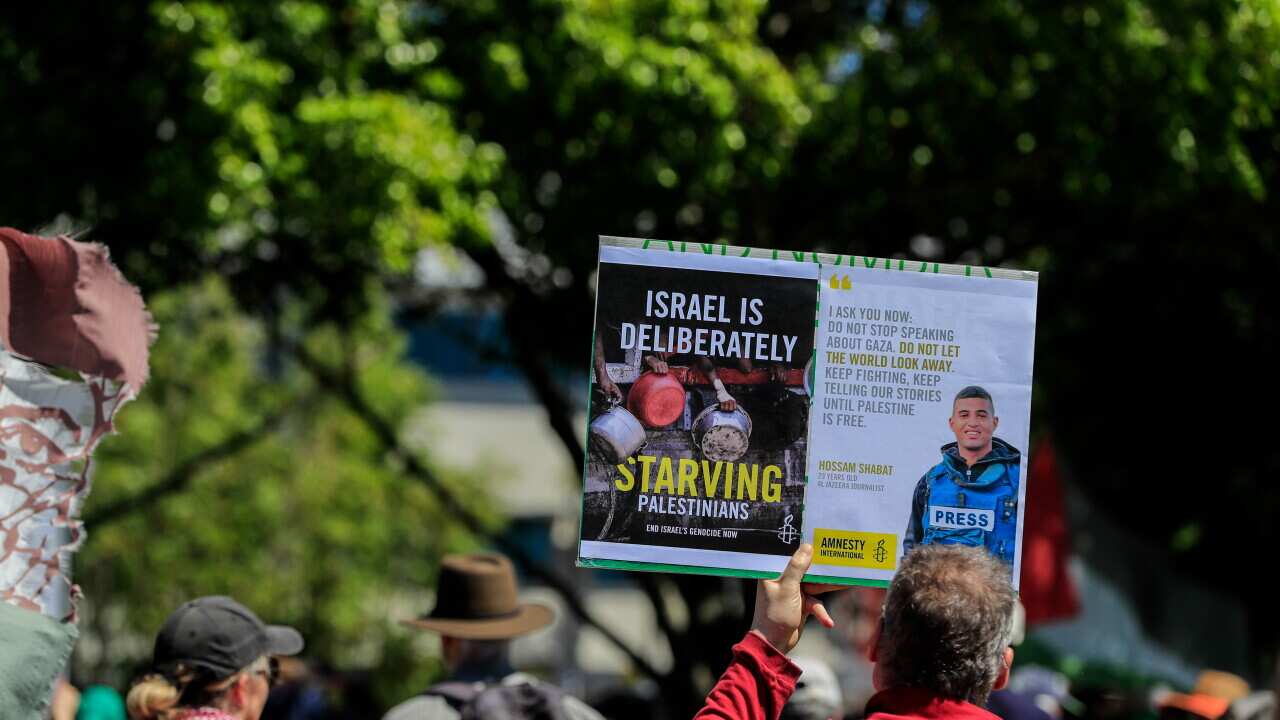 Protest in support of Palestine in Cairns, Australia - 24 Aug 2025