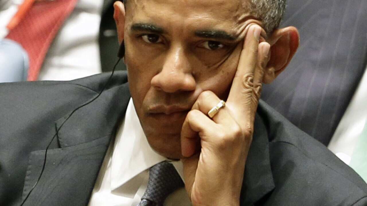 US President Barack Obama attends a UN Security Council meeting
