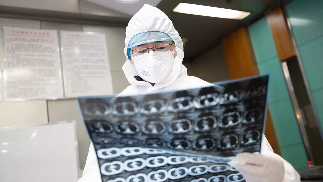 A doctor in Wuhan, China earlier this month.