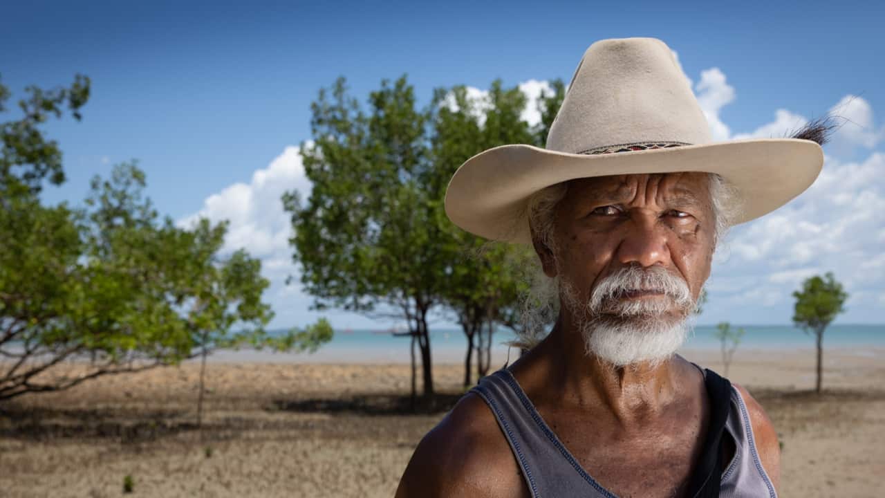 Tibby Quall, a senior Larrakia elder.