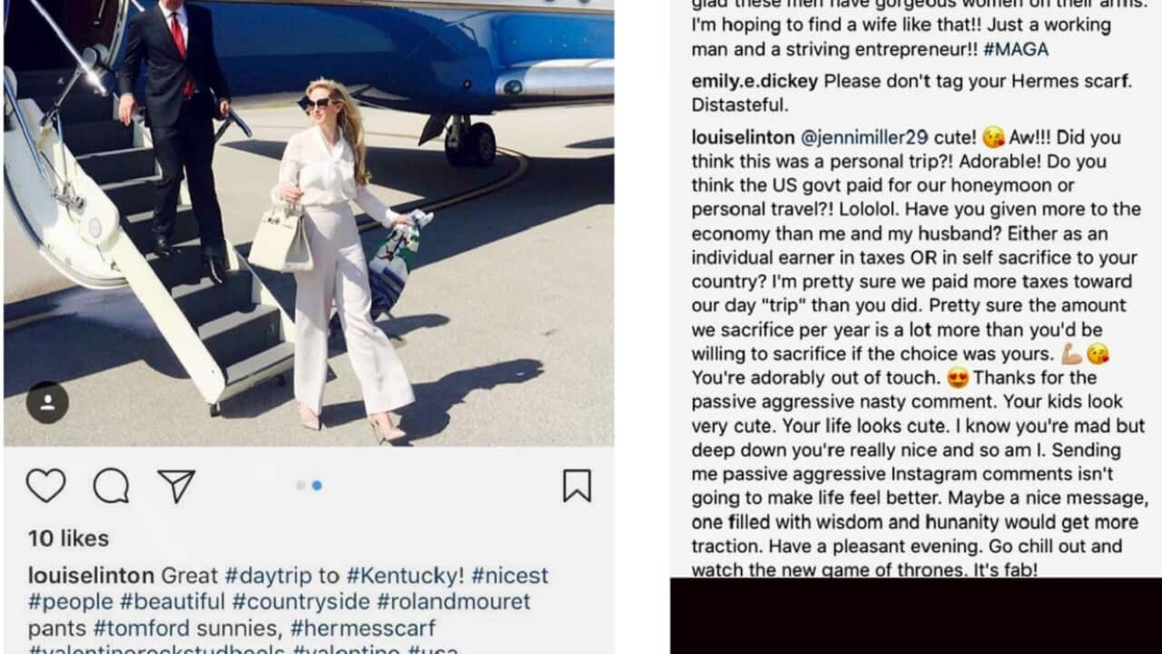 The image on social media 