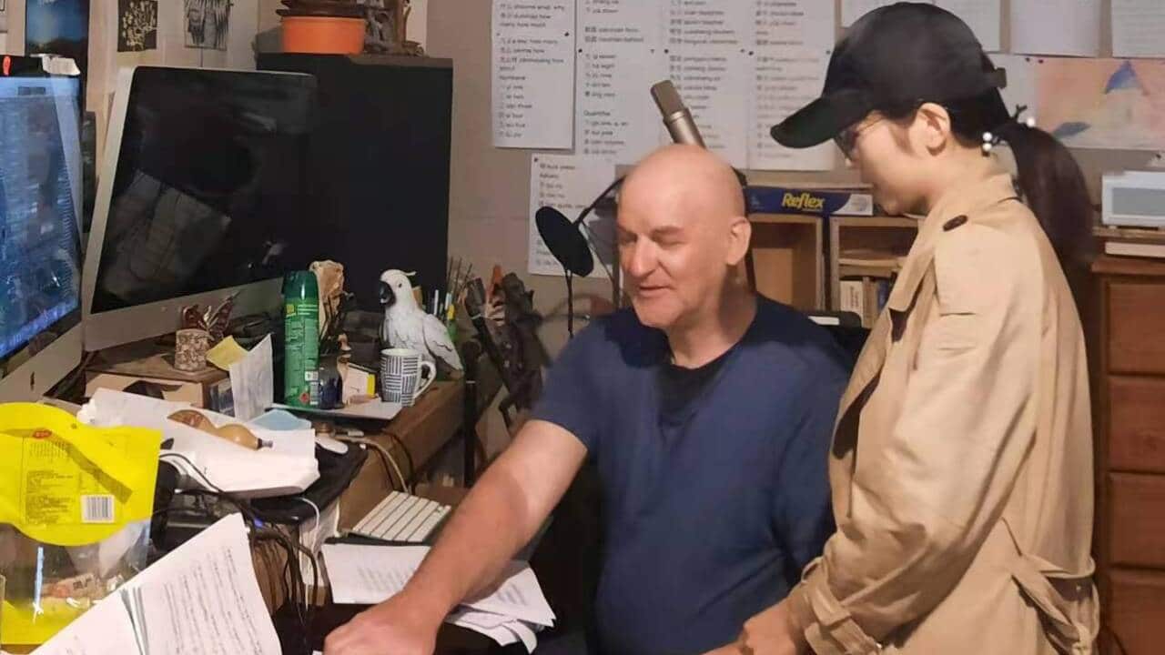 Glen Kennedy和他学习中文的语言交换伙伴罗丽华