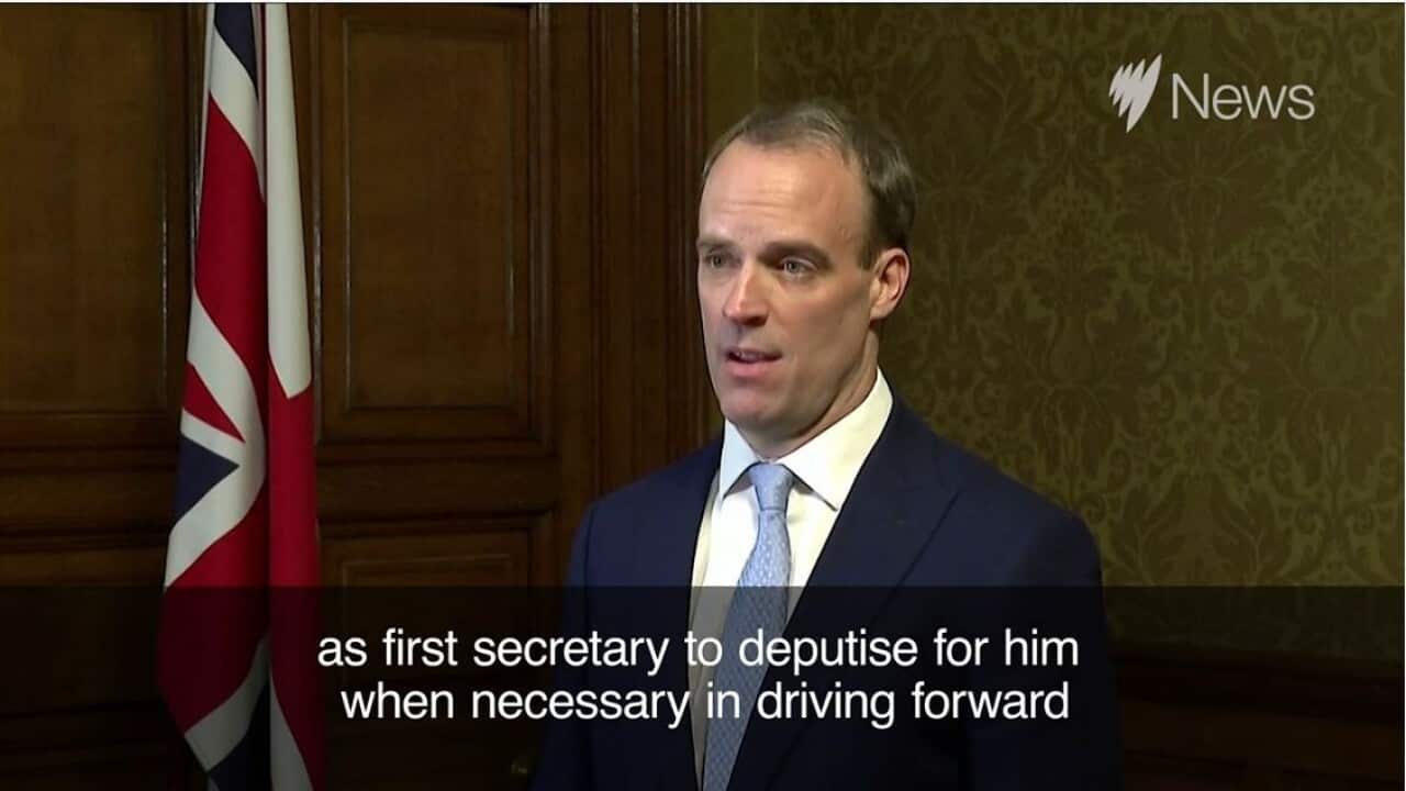 Dominic Raab says Boris Johnson has asked him to deputise for him while he's in hospital