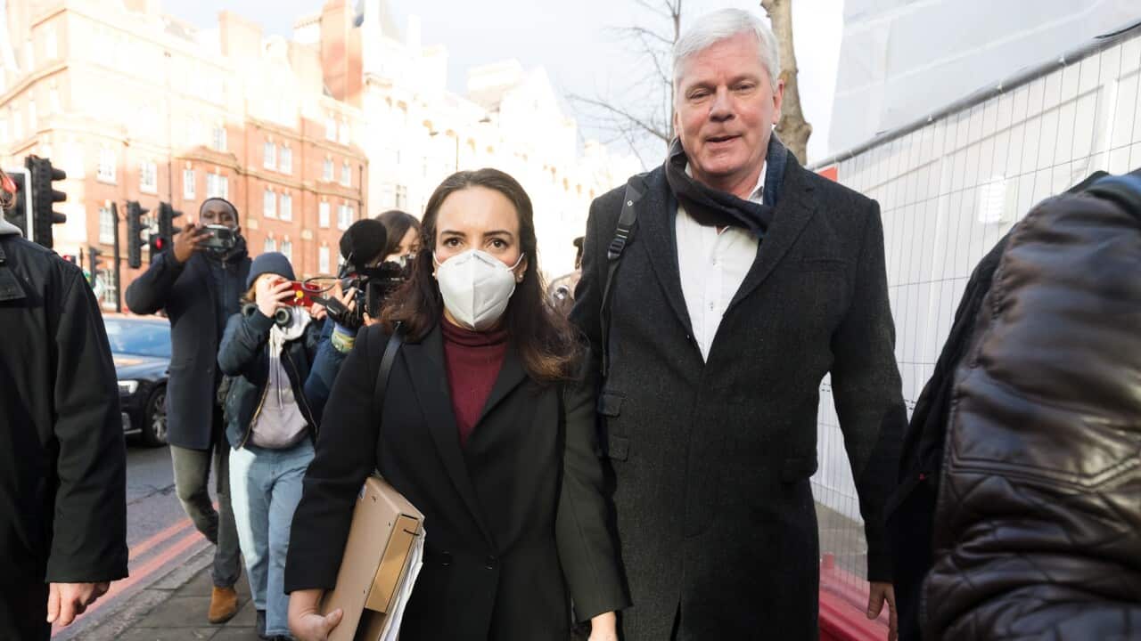 Julian Assange's partner, Stella Moris and Editor in Chief of WikiLeaks Kristinn Hrafnsson