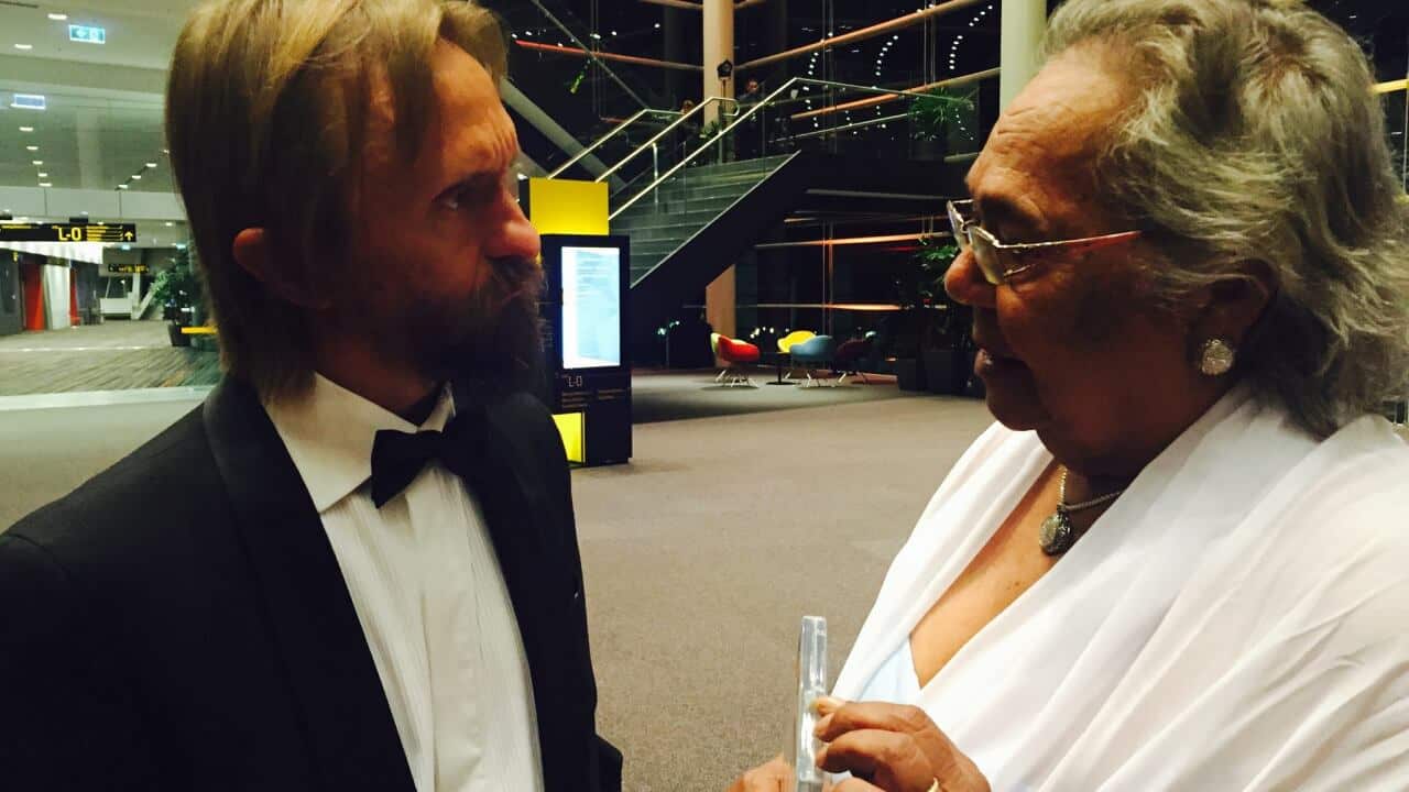 Rosalie Kunoth-Monks is reunited with Jedda filmmaker family at 2015 NAIDOC Awards in Adelaide