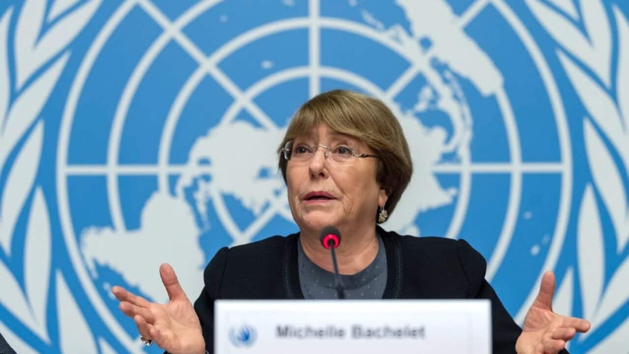UN High Commissioner for Human Rights Michelle Bachelet.