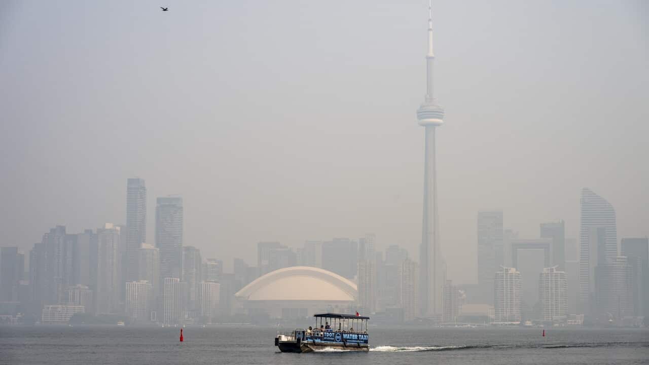 Wild fire smoke affects Toronto air quality