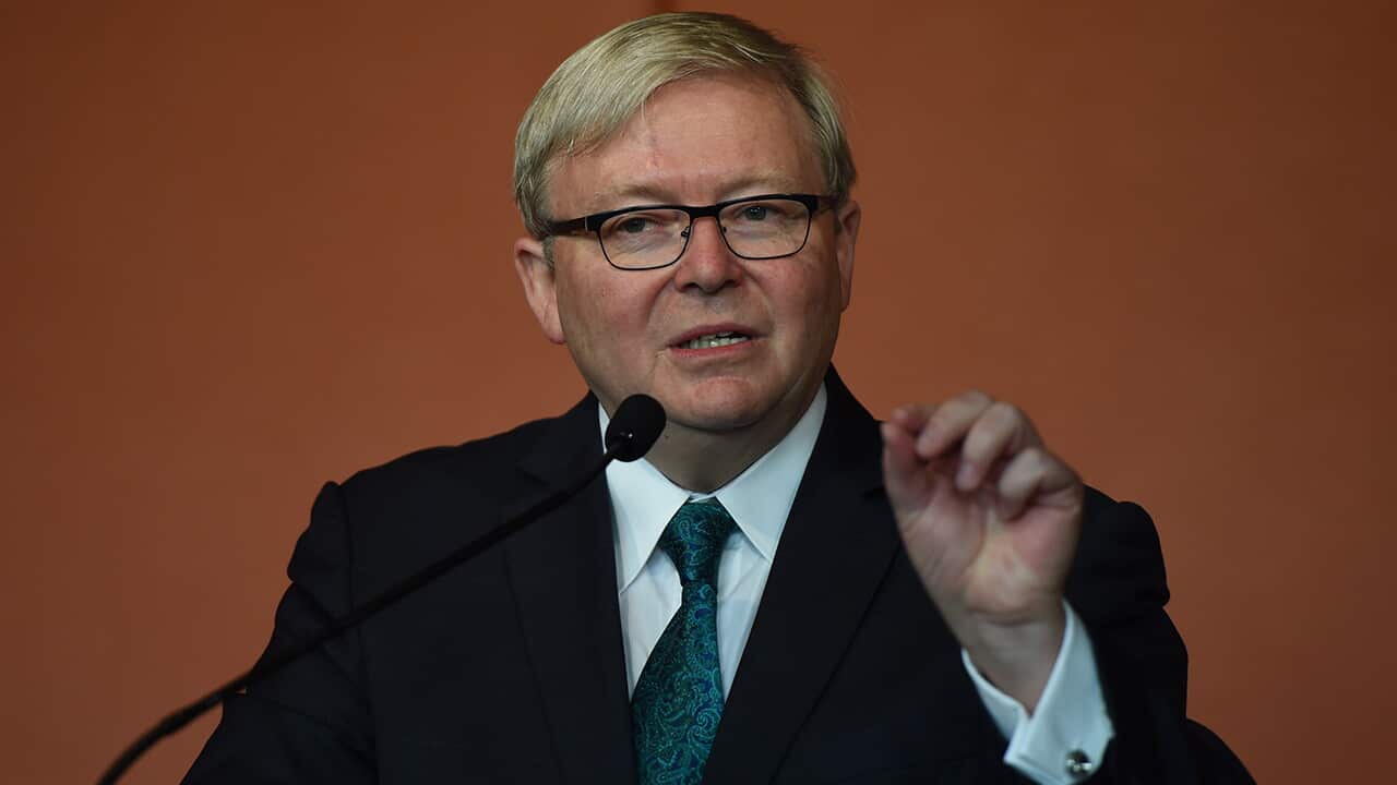 Former prime minister Kevin Rudd