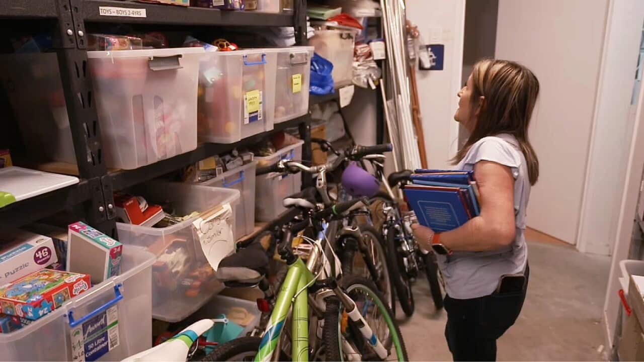 Mary Page with some of the toys donated to 'Friends with Dignity' (SBS).jpg