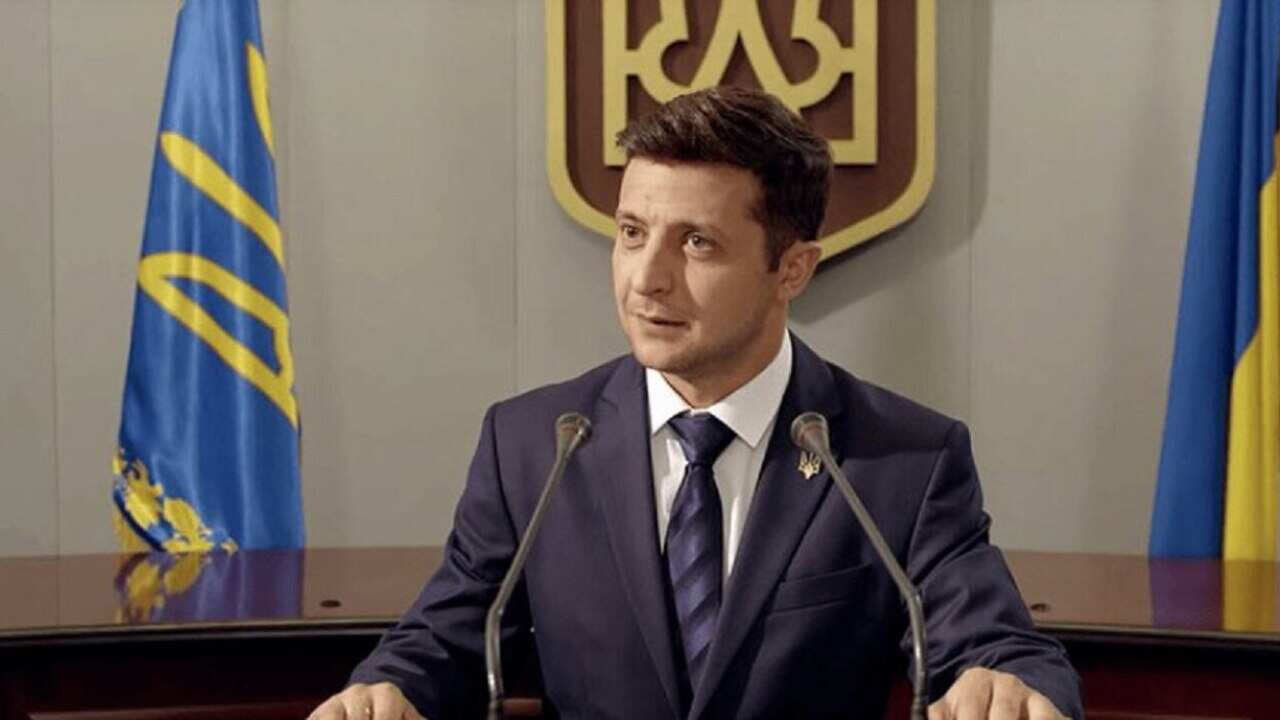 Volodymyr Zelensky has taken a lead in the polls.