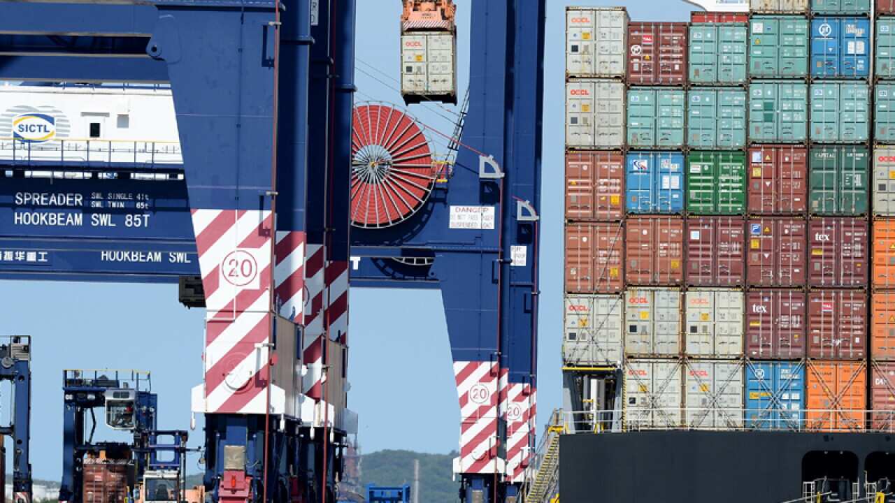 The Port Botany shipping and container terminal
