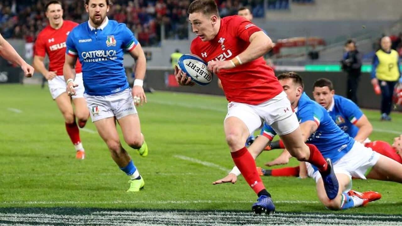 Wales winger Josh Adams