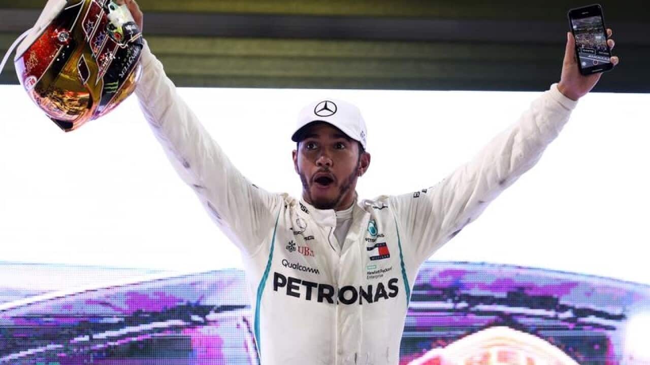 British Formula One world champion Lewis Hamilton