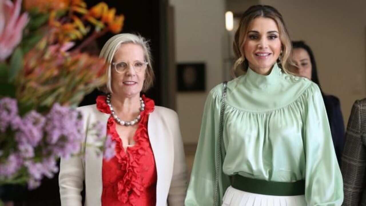 Queen Rania in Canberra