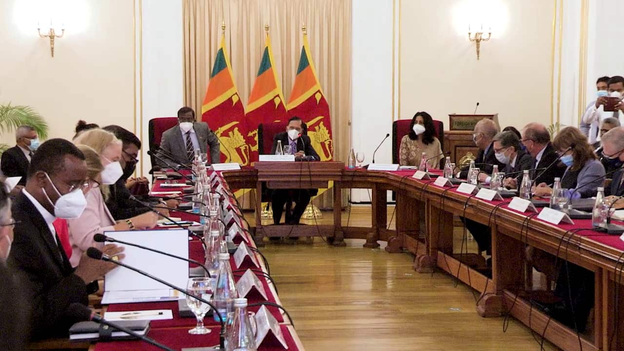 Political leaders in Sri Lanka