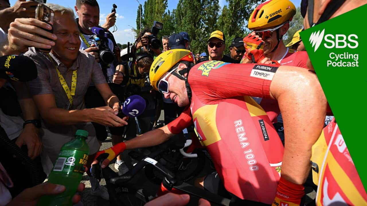 NEVERS, FRANCE - JULY 15: Stage winner Soren Waerenskjold of Norway and Team Uno-X Mobility reacts after the 113th Tour de France 2026, Stage 11 a 161.3km stage from Vichy to Nevers / #UCIWT / on July 15, 2026 in Nevers, France. (Photo by Tim de Waele/Getty Images)