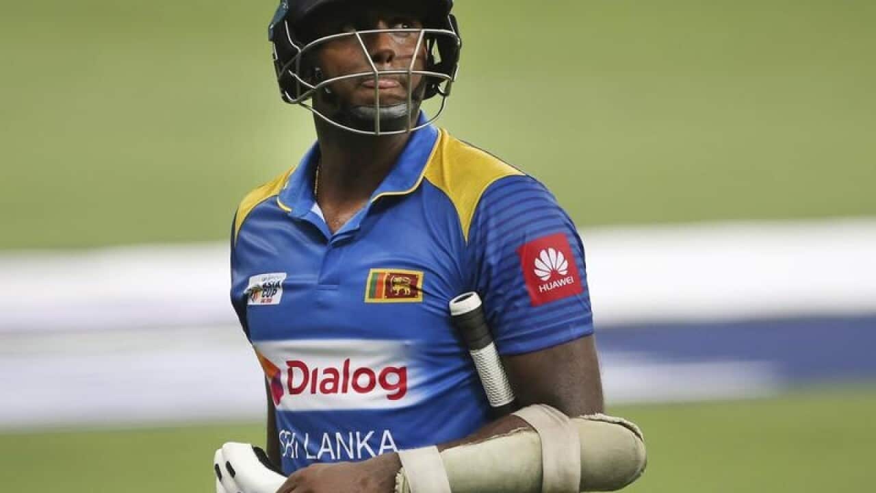 Sri Lanka's former cricket captain Angelo Mathews