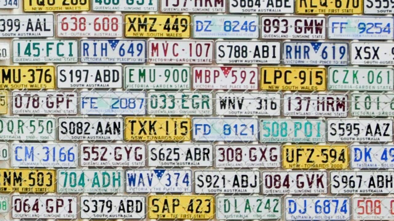 Australian car number plates