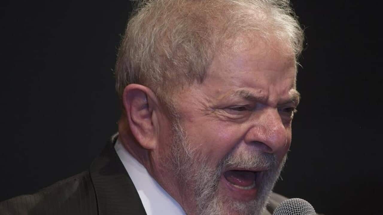 Former Brazilian president Luiz Inacio Lula da Silva