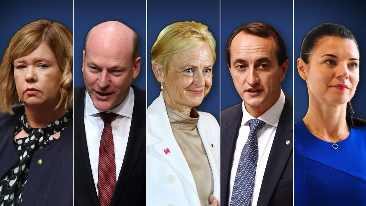 Bridget Archer, Trent Zimmerman, Fiona Allen, Dave Sharma and Fiona Martin crossed the floor against the religious discrimination bill.