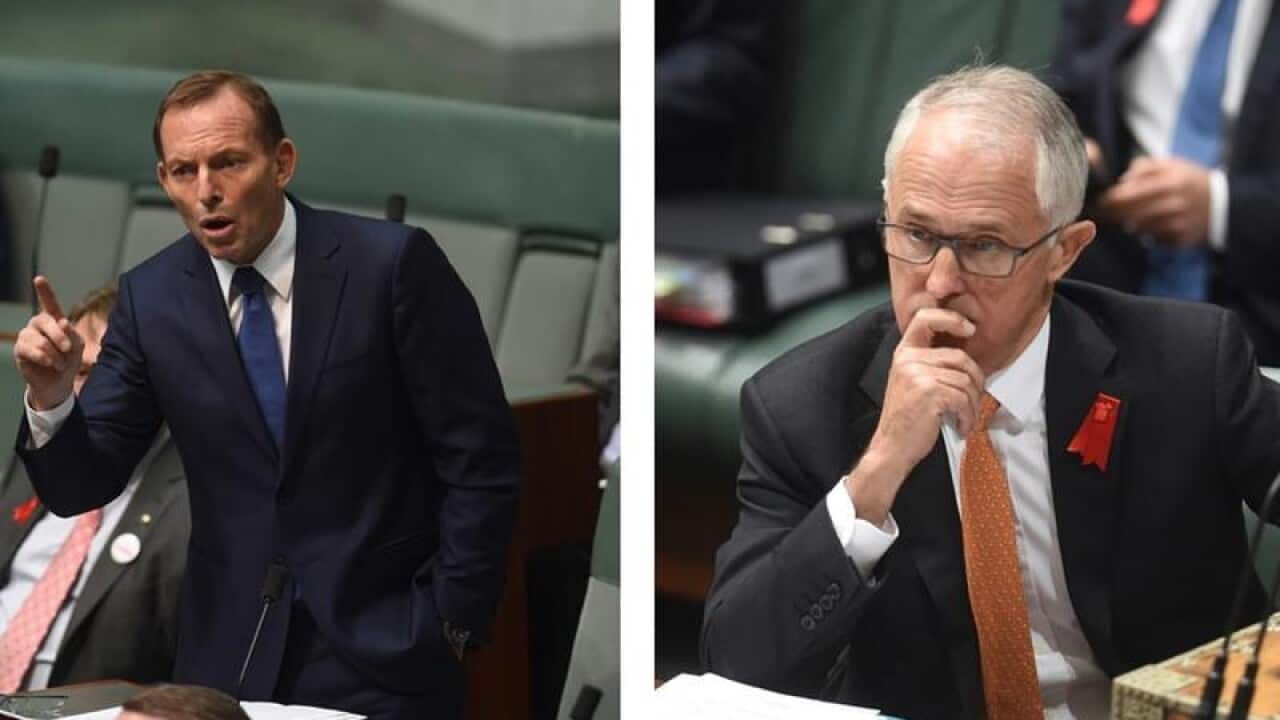 A combined picture of Malcolm Turnbull and Tony Abbott