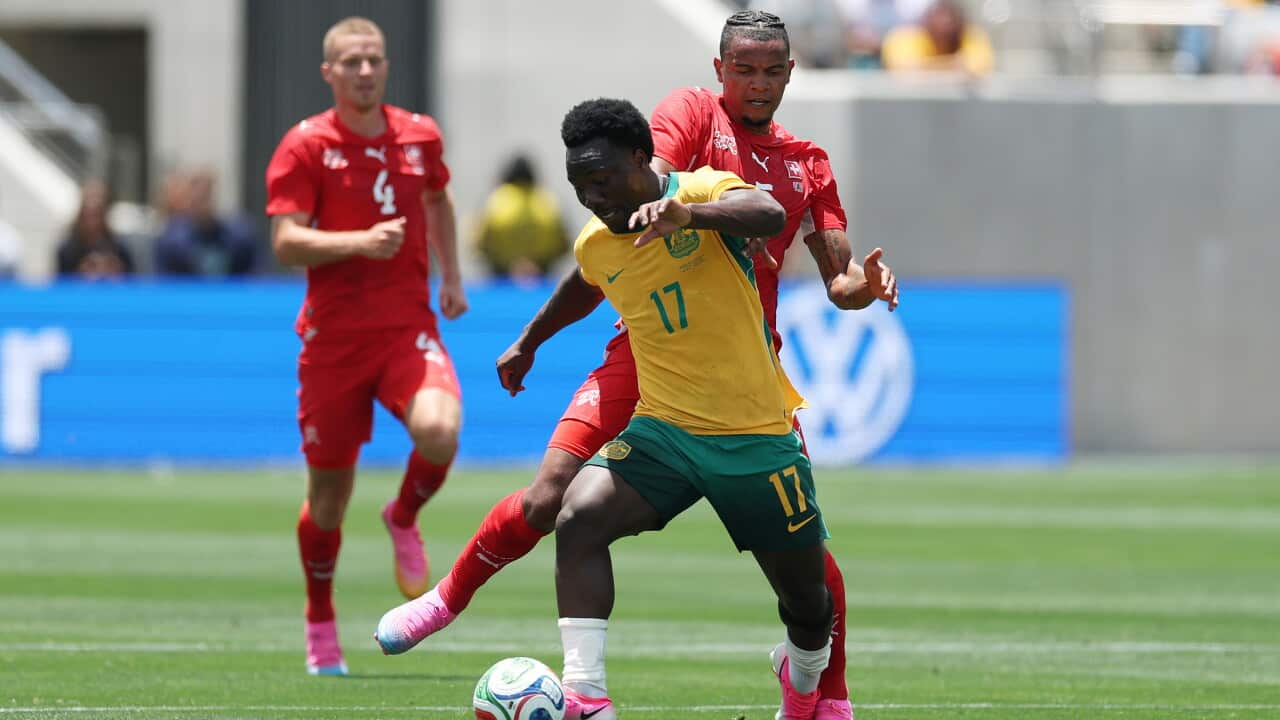 Yengi scores on debut as Socceroos draw with Switzerland in World Cup warm-up