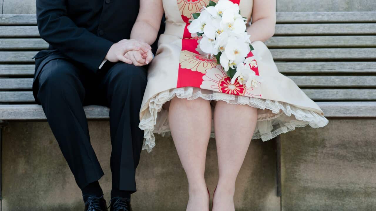 bride and groom feet