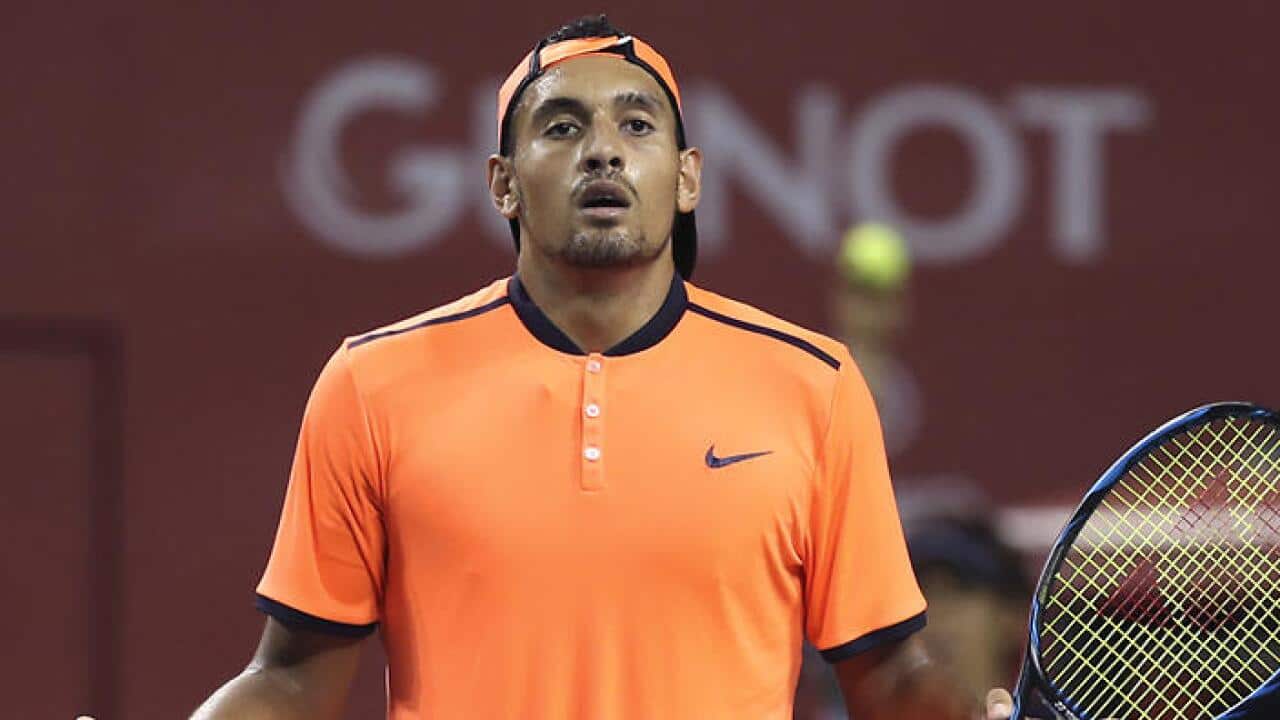 Wayward tennis star Nick Kyrgios's season is over after the Aussie received a ban and $32,000 fine.