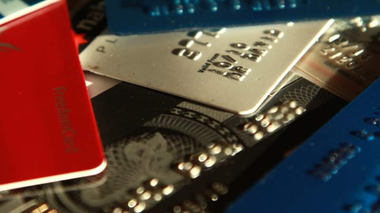 A stock image of credit cards