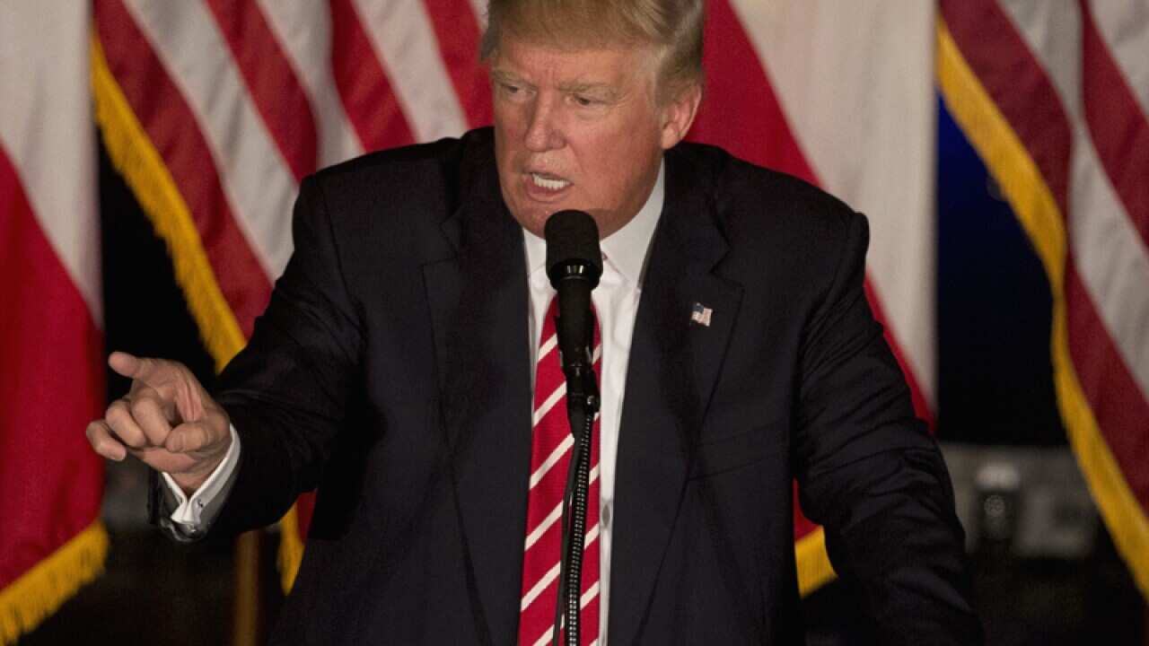 Republican presidential candidate Donald Trump