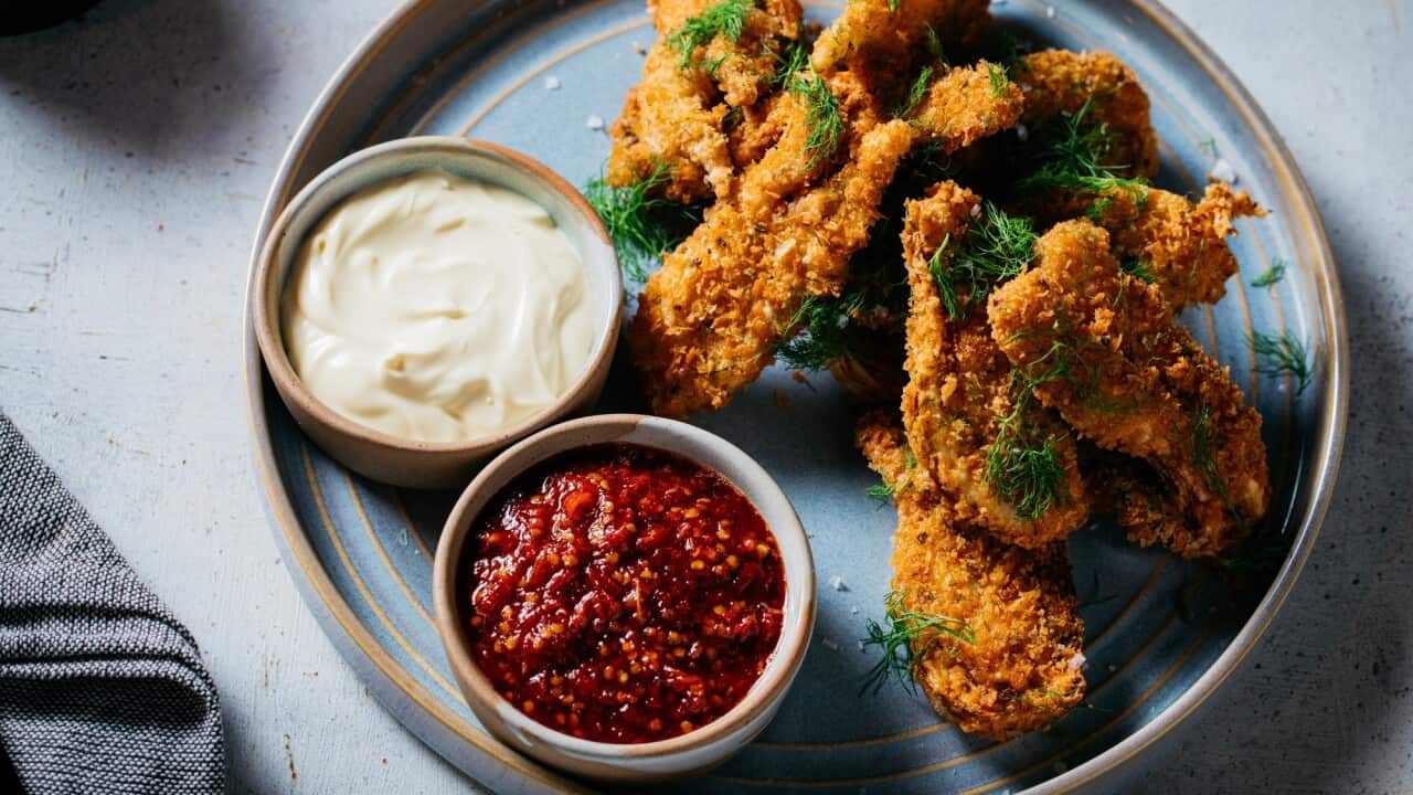 Crispy fennel wedges