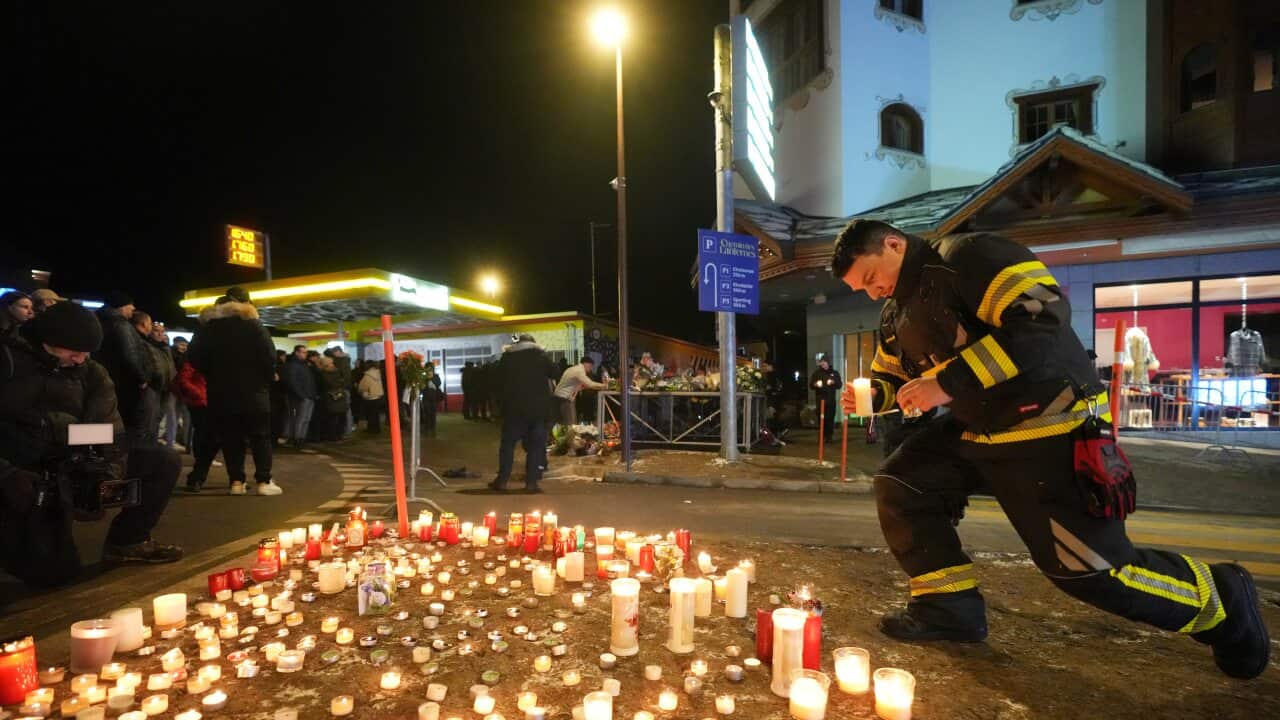 APTOPIX Switzerland Bar Fire