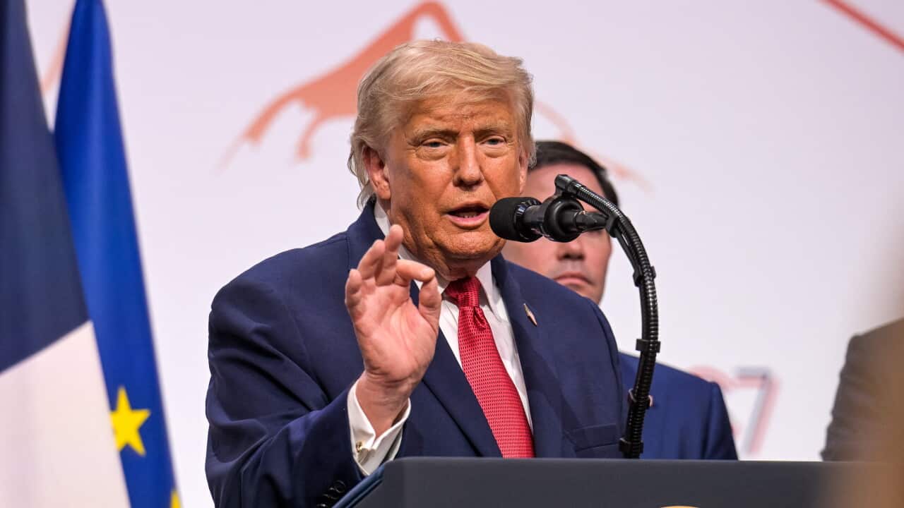 G7 Summit - President Trump Press Conference - Evian