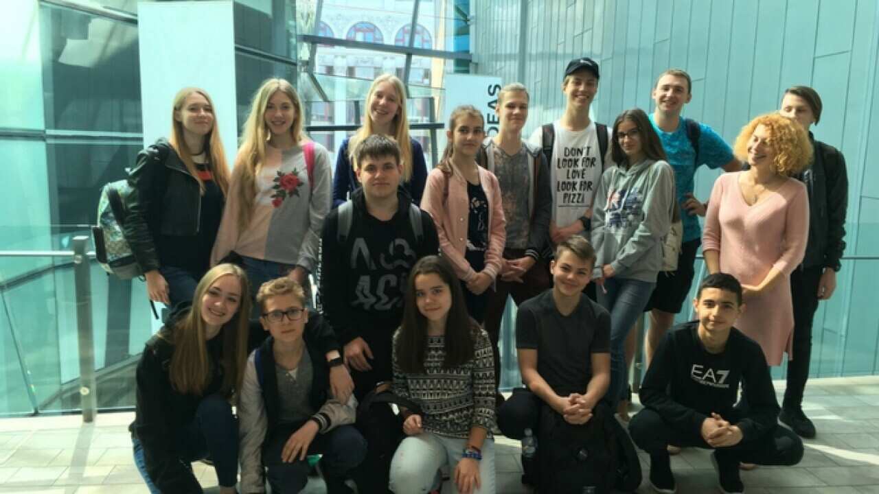 St Petersburg school kids