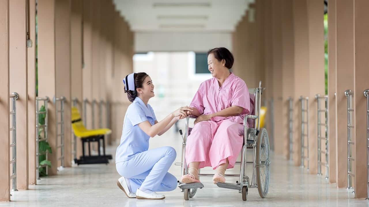 Nurse and patient