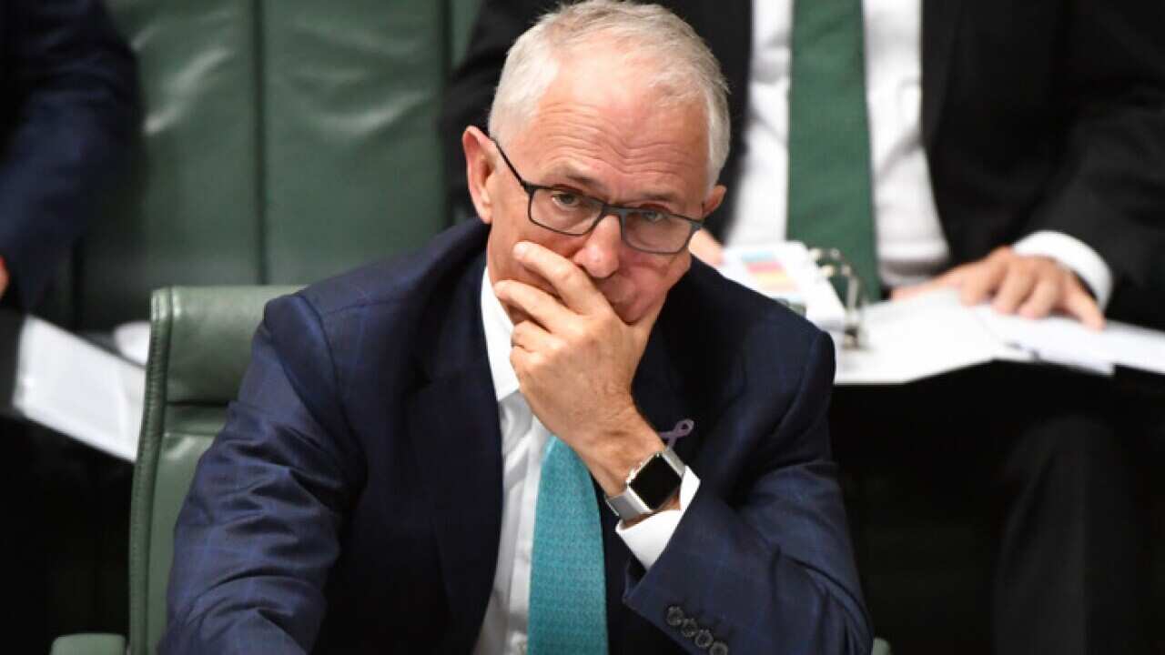 Prime Minister Malcolm Turnbull during Question Time
