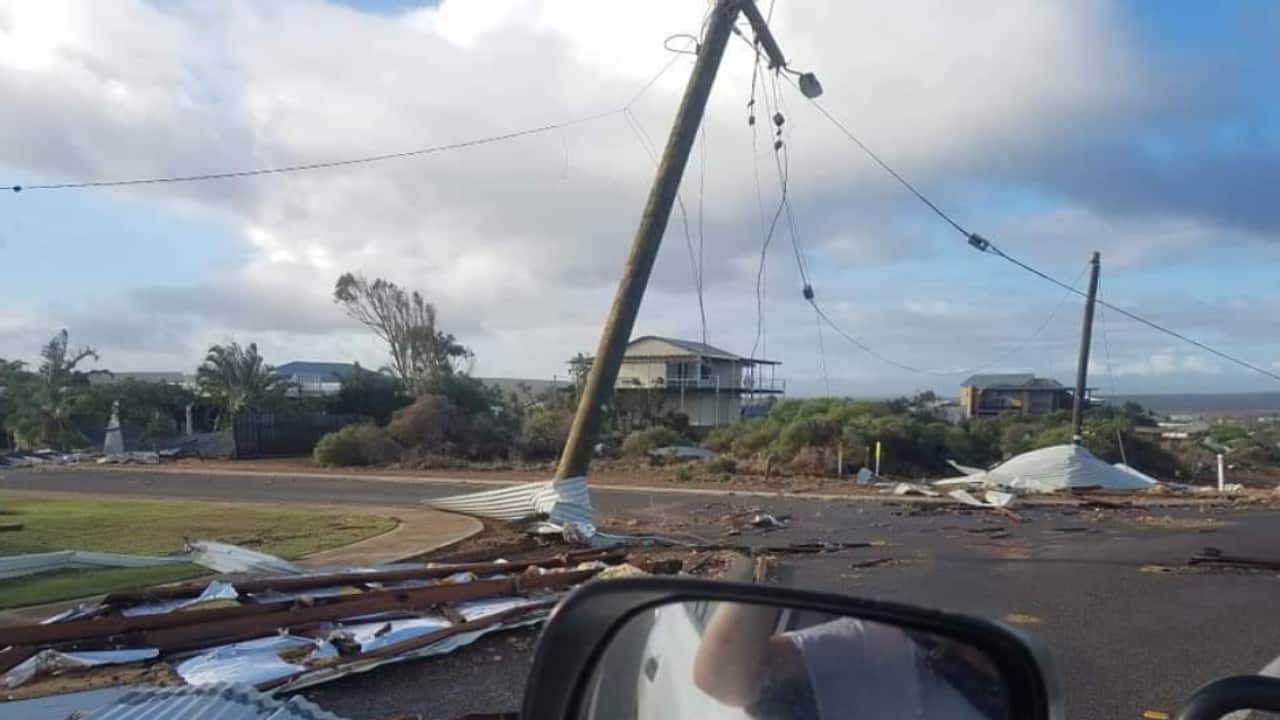 Tropical Cyclone Seroja caused extensive damage in Kalbarri.