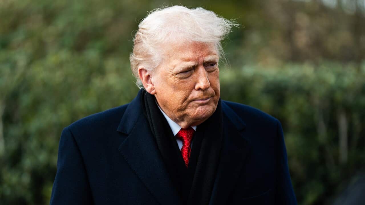 Donald Trump outdoors.