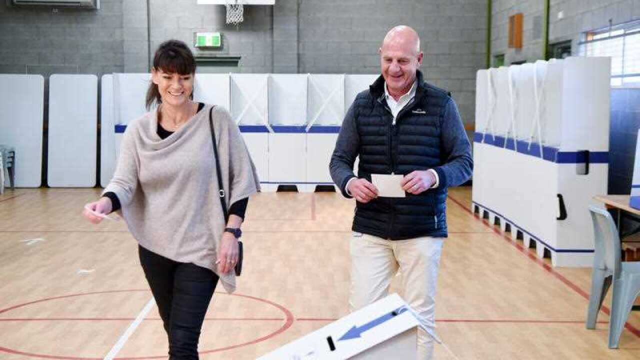 Tasmanian Premier Peter Gutwein and his wife Mandy
