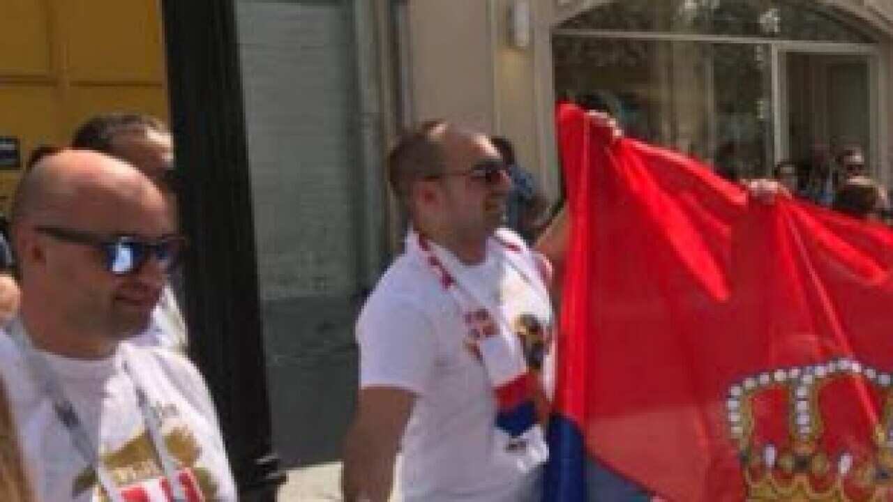 Serbian fans