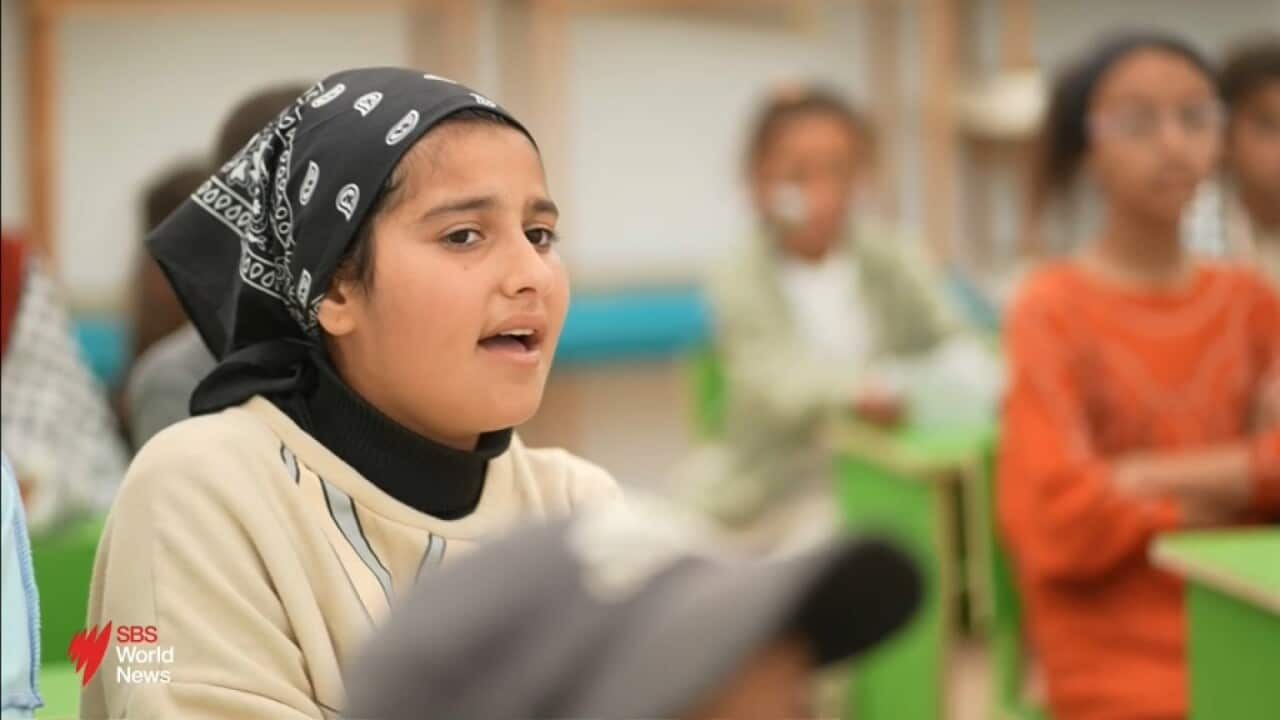 Journalist reports on a temporary orphanage in Gaza providing some relief to children.