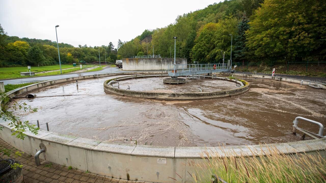 A sewage treatment plant