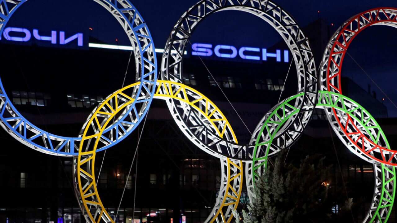 Olympic rings in Sochi
