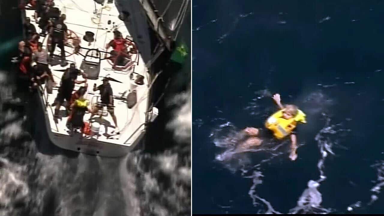 Foreign Minister Julie Bishop exited the Sydney Hobart yacht race in spectacular style.