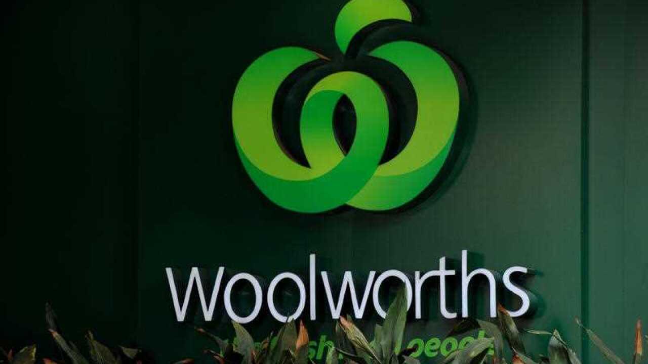 Woolworths signage outside a store in Sydney